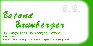 botond baumberger business card